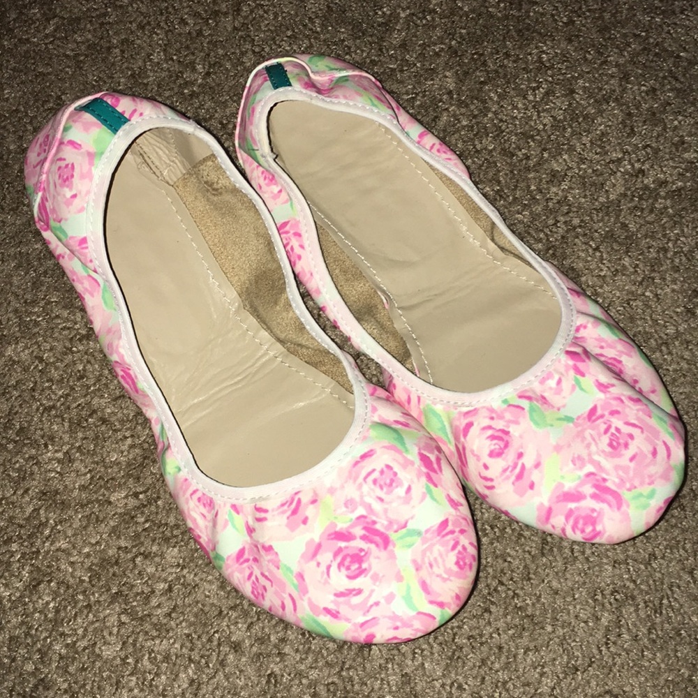 Printed Floral Flats